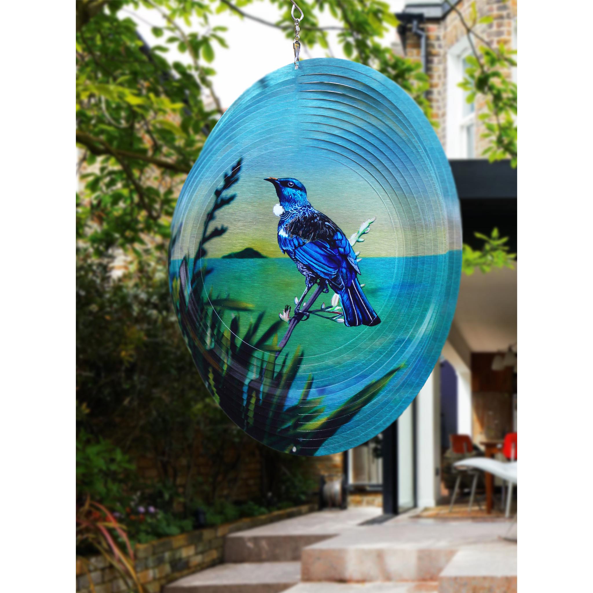 Tūī Bird Wind Spinner, Garden Art, Native New Zealand Design - Etsy
