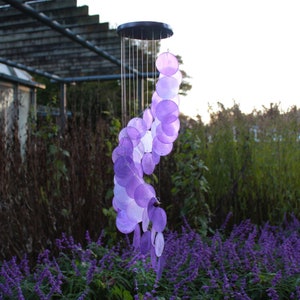 Capiz Shell Wind Chime, 4 Colour Options, Patio Decor with Beautiful Sound
