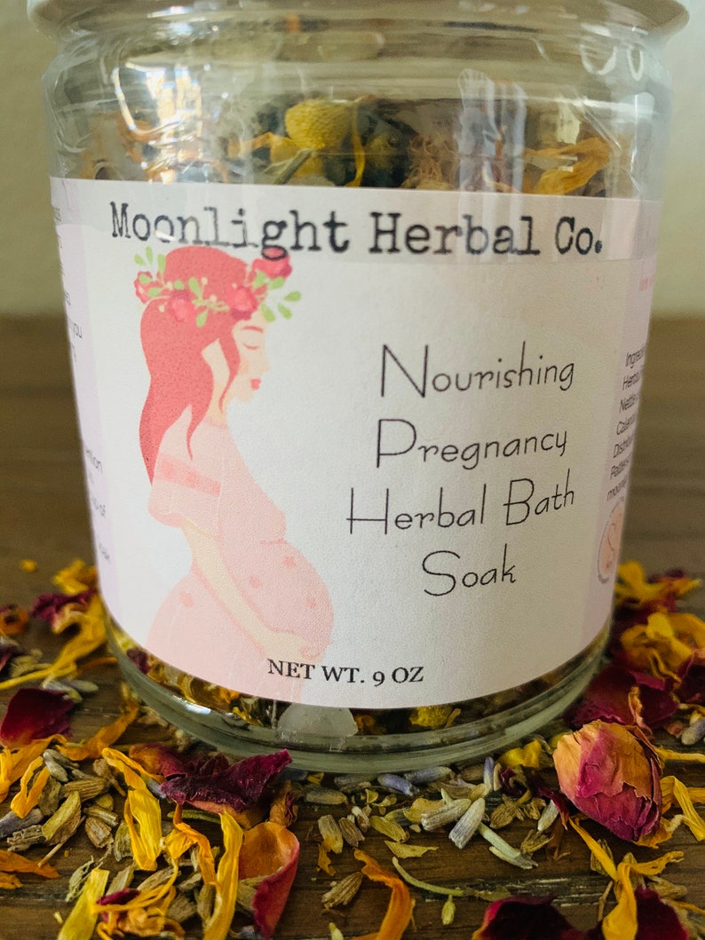 Nourishing Pregnancy Herbal Bath Soak Insomnia Relief Etsy