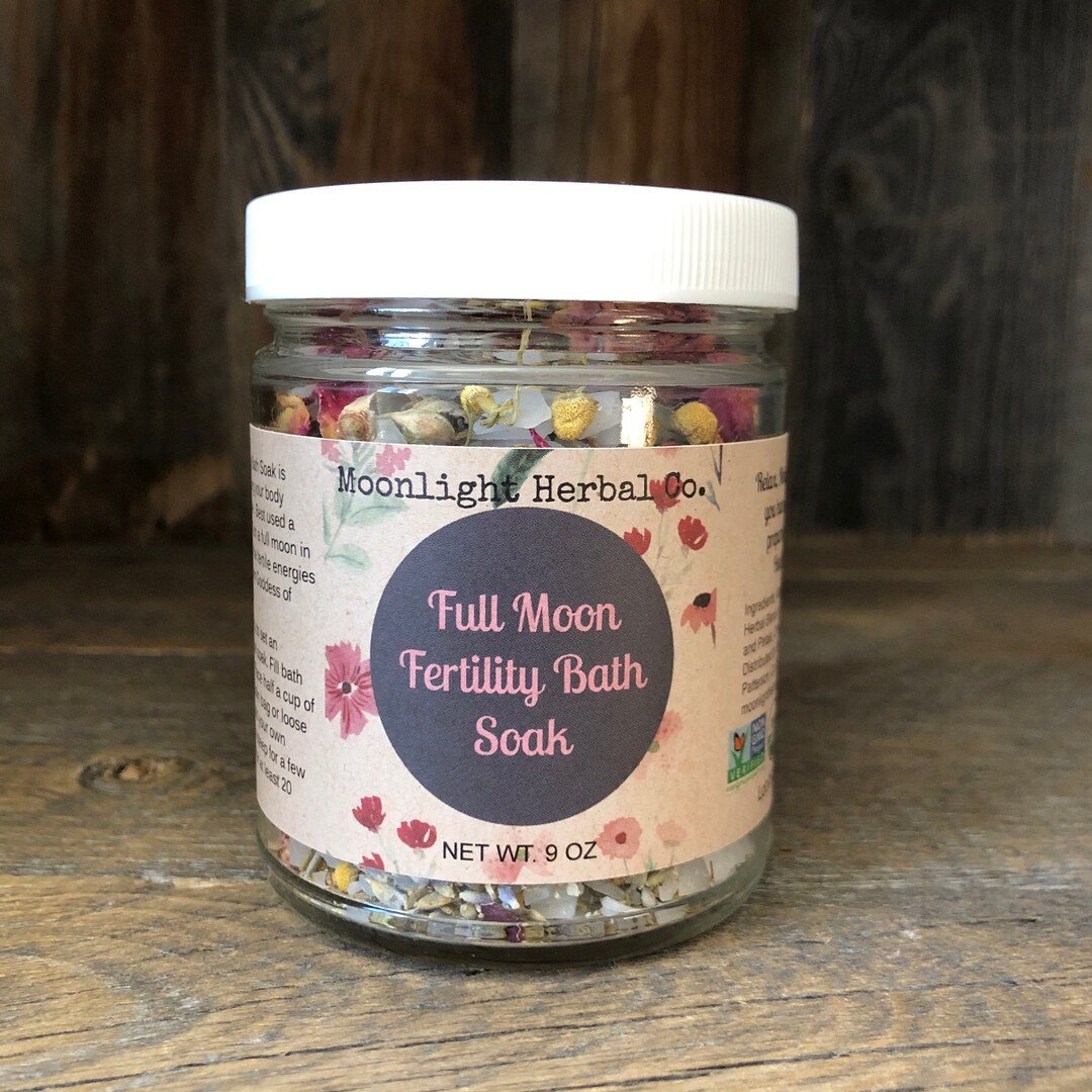 Fertility Bath Soak Fertility Support Organic Herbal Bath Etsy