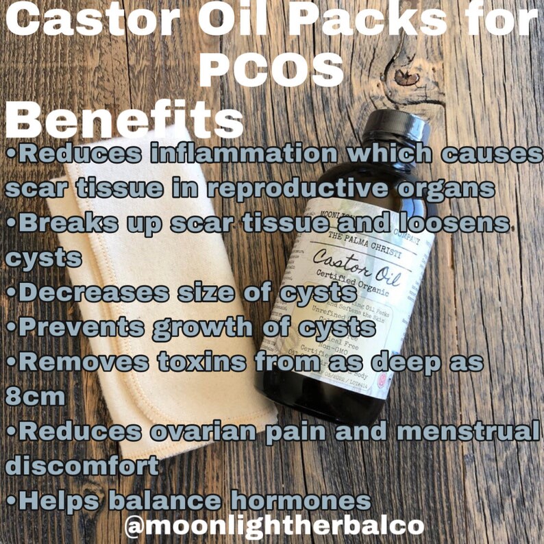 Organic Miracle Castor Oil PCOS Endometriosis Ovarian Etsy