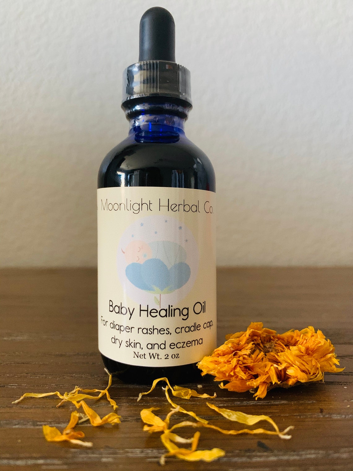 Organic Baby Healing Oil For Cradle Cap Dry Skin Eczema Etsy