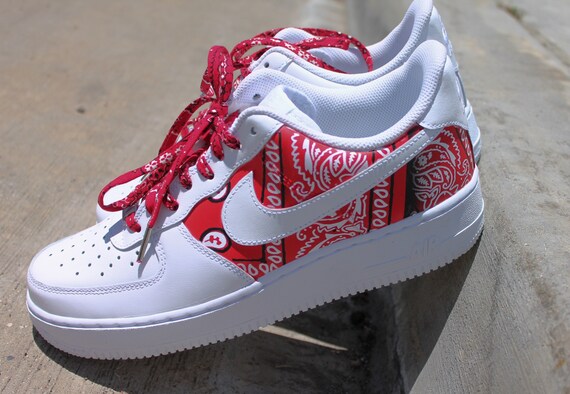 custom nike air force 1 bandana