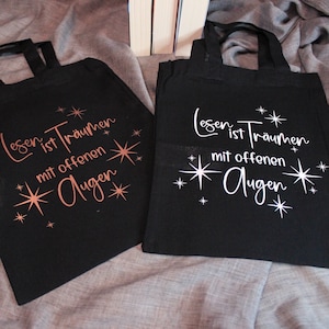 Büchertasche / Buchbeutel "Lesen ist Träumen"