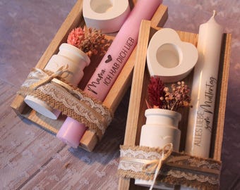 Geschenkset „Mama“/ Kerze zum Muttertag / Geschenk für deine Mama / Mama, ich hab dich lieb