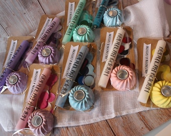 Birthday candle - To Go / Candle with Bundt cake candle holder