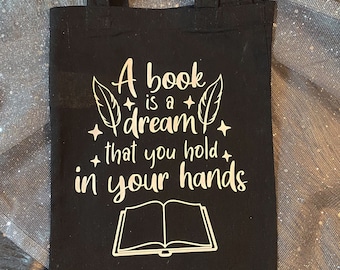 Büchertasche "A Book is a Dream"