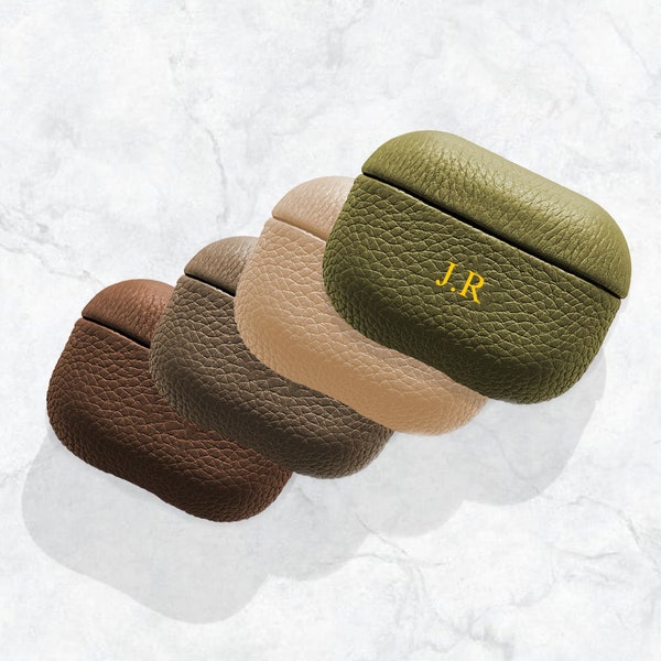 Personal Airpod Pro Case Geniune Pebbled Lather Monogrammed