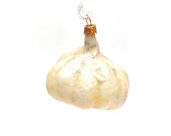 Glass Garlic, Christmas Ornament, Collectible Bauble