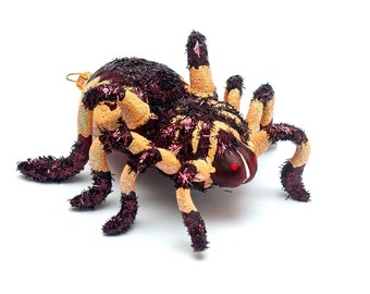 Handmade Glass Big Tarantula Spider - Handmade, Glass Christmas Ornament, Made in polish Manufacture, Collectible Bauble