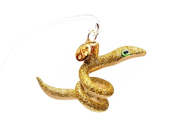 Glass Snake, Christmas Ornament, Collectible Bauble