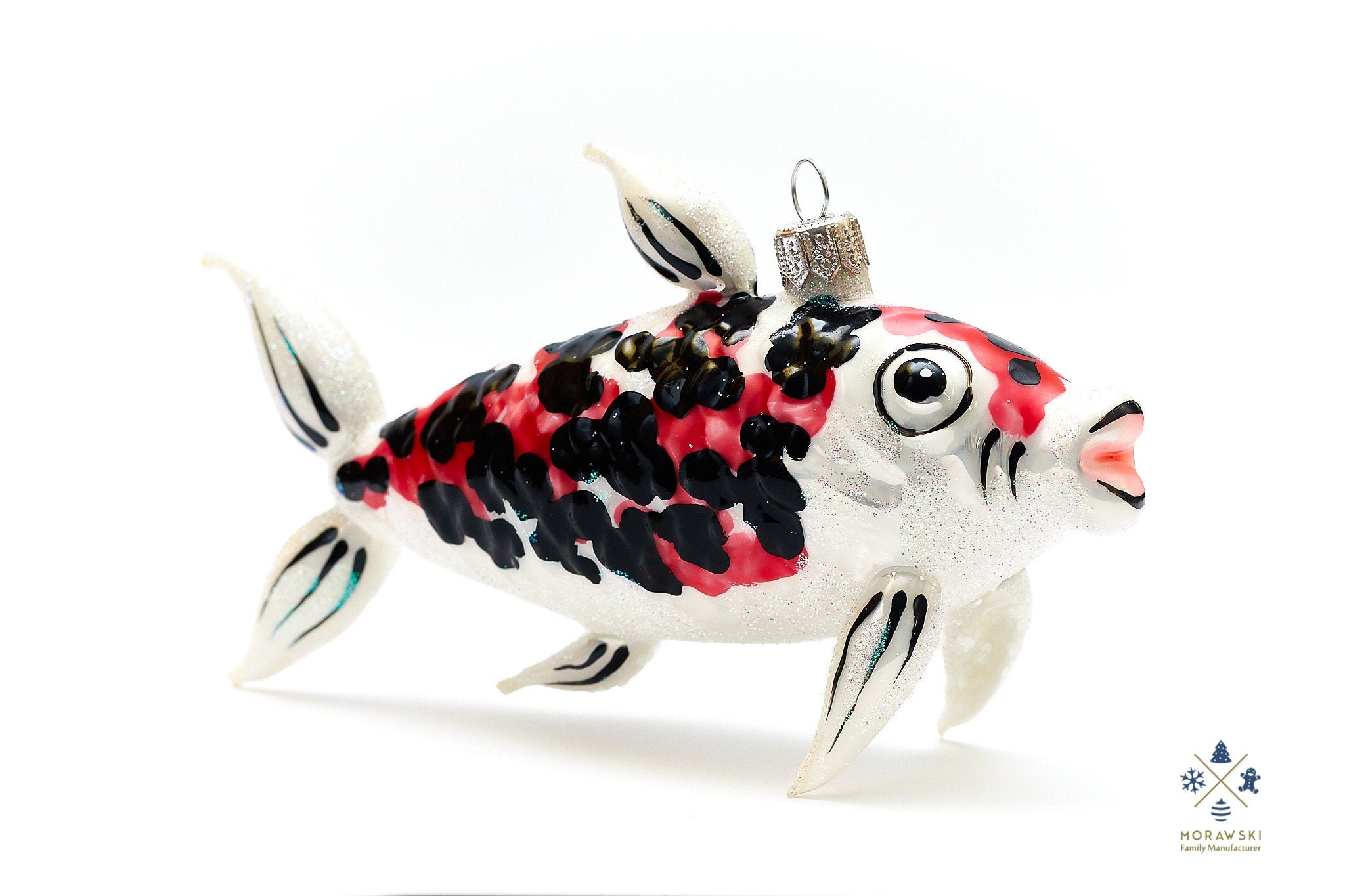 Japanese Koi Fish Handmade Glass Christmas Ornament Home | Etsy