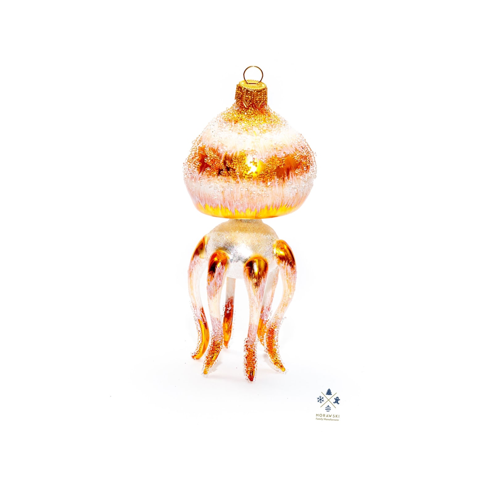 Handmade Beautiful Jellyfish Glass Christmas Ornament Made | Etsy