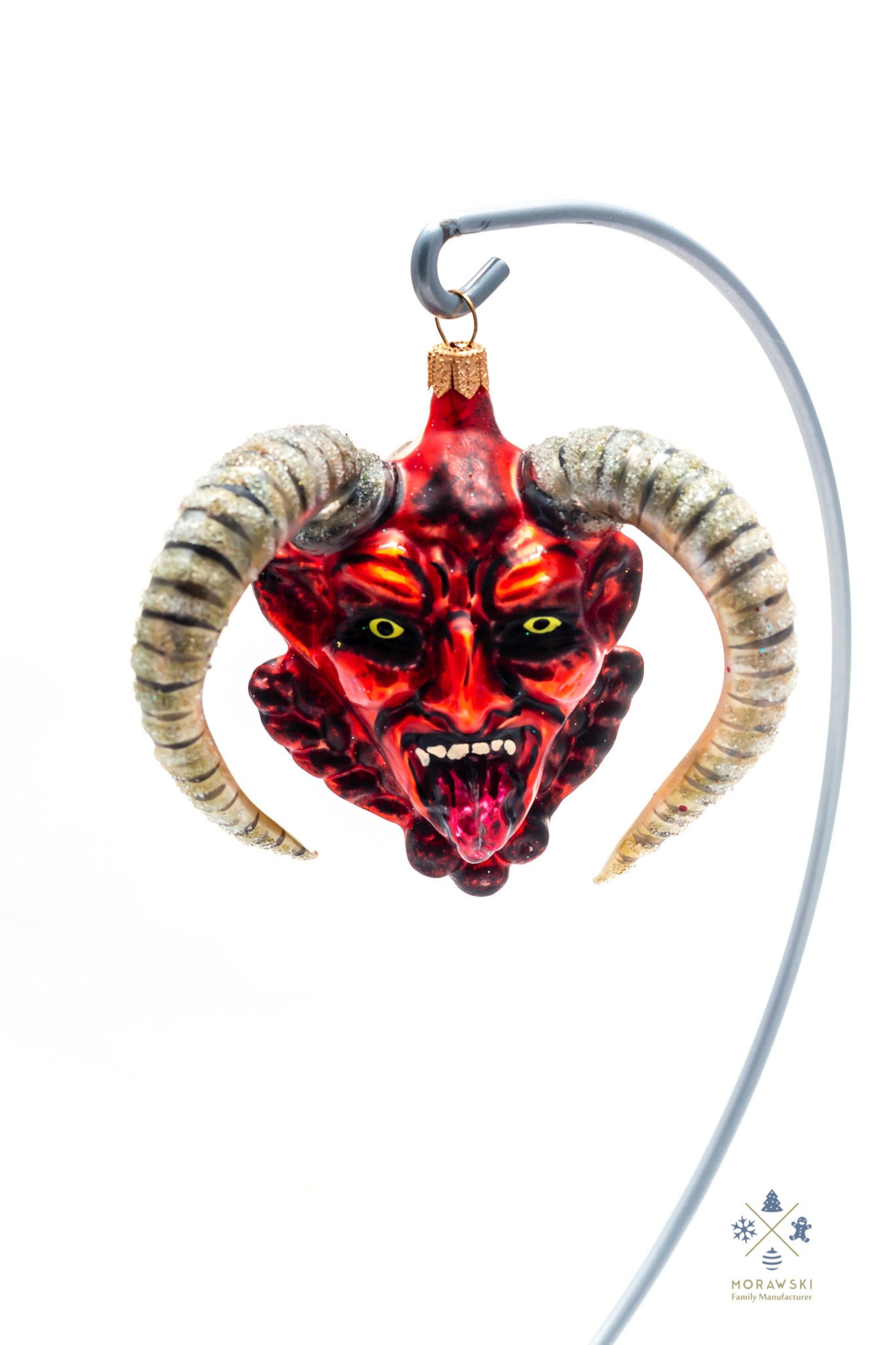 Glass Devil's Head Krampus Christmas Ornament Etsy Australia