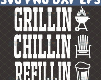 Download Grillin And Chillin Svg Etsy