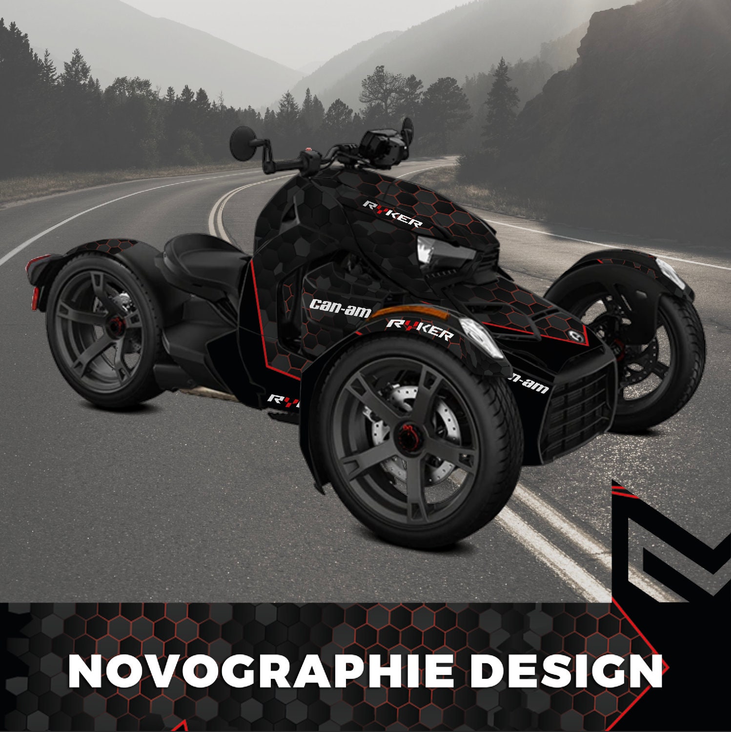  Can Am Ryker Wrap Template 