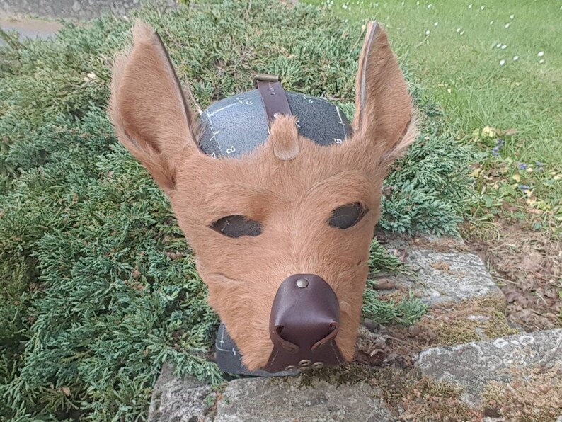 Fur Dog Mask for Adult Costume Etsy