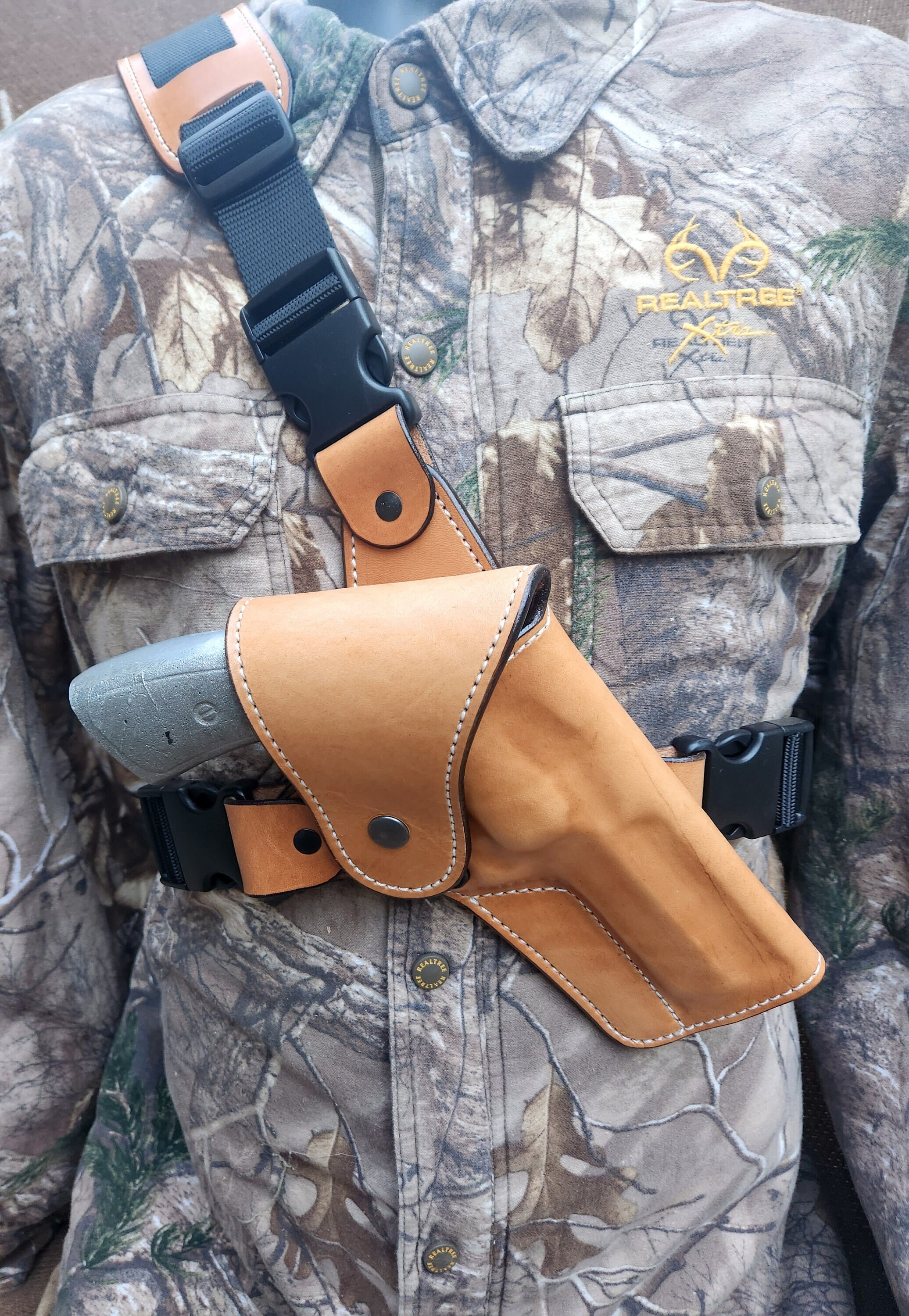 Premade Backcountry Chest Holster W/ Flap Ruger GP100 Etsy