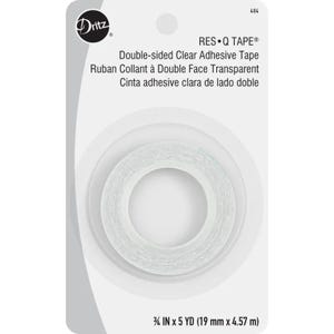 Dritz Res-Q Tape / Double-sided Clear Adhesive Tape /  3/8"x 5yrds (9.5mm x 4.57m)