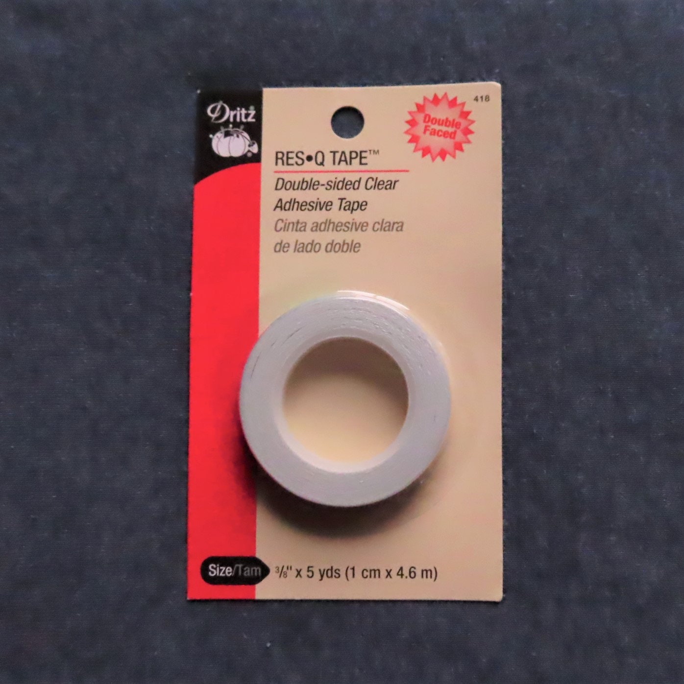 Dritz - Res-q tape - double sided clear adhesive tape 3/4 i