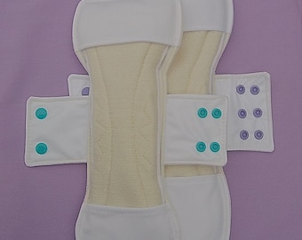 Organic Incontinence Heavy & Moderate Options Reusable Cloth Pad