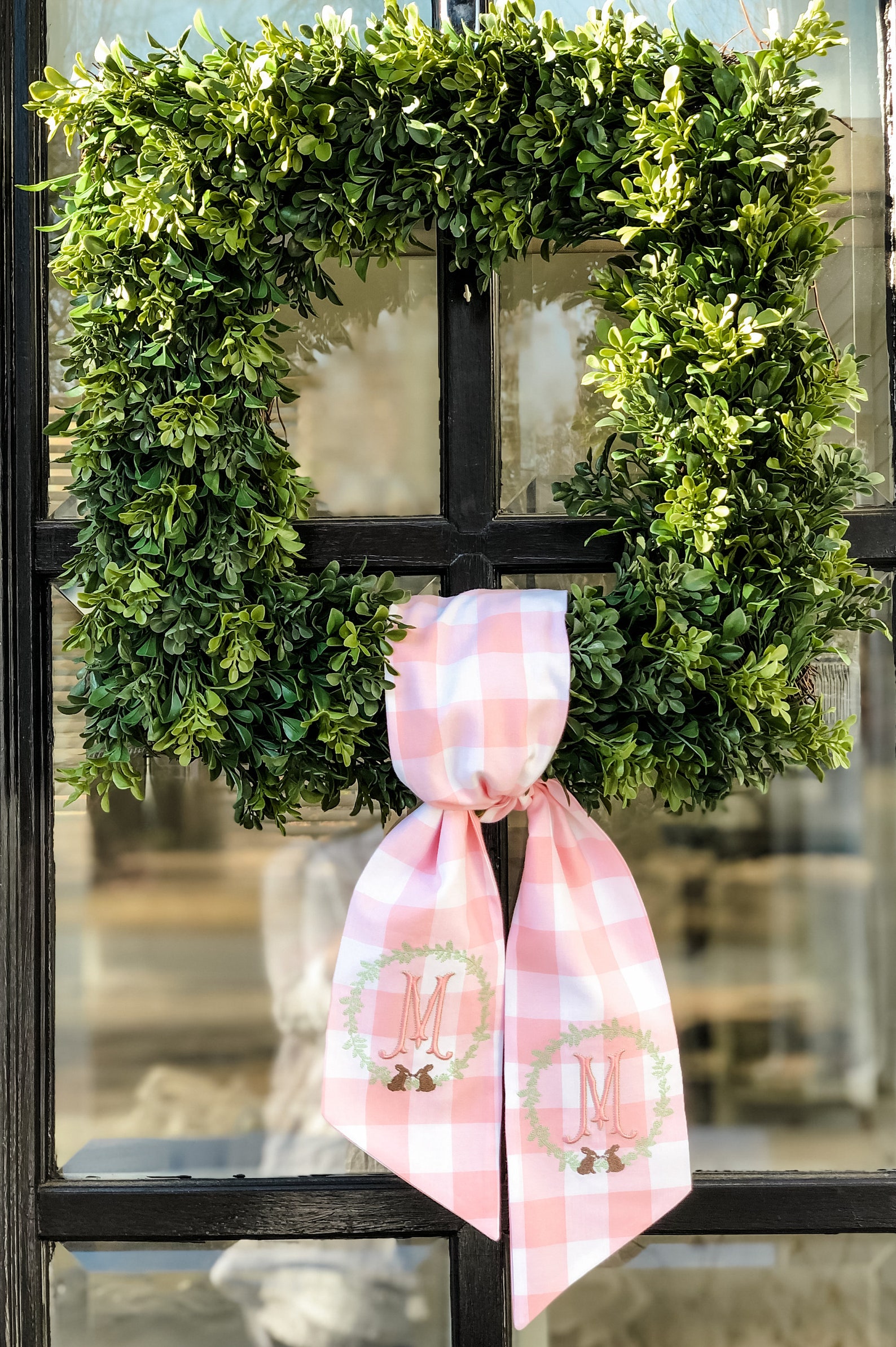 Easter Wreath Sash/Monogrammed Wreath Sash/Spring Custom Etsy