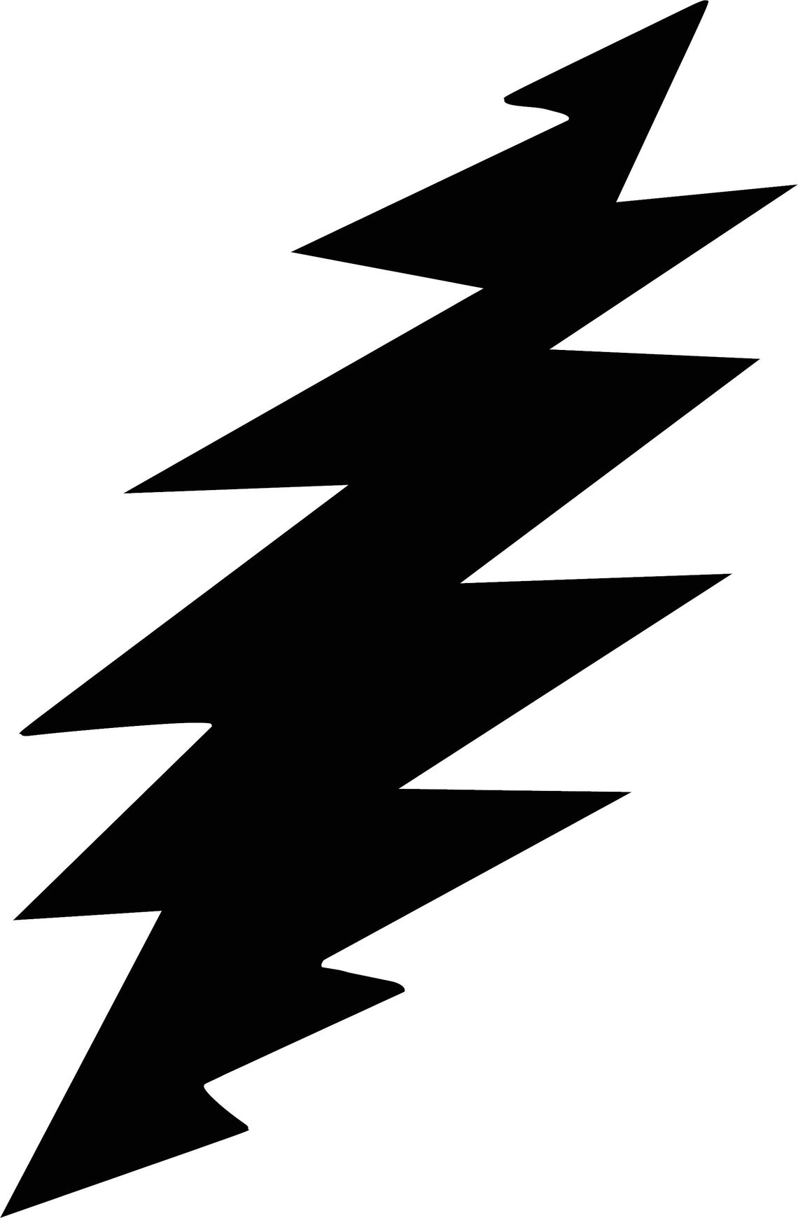 Grateful Dead Lightning Bolt Decal 13 Point Lightning Bolt Solid Vinyl