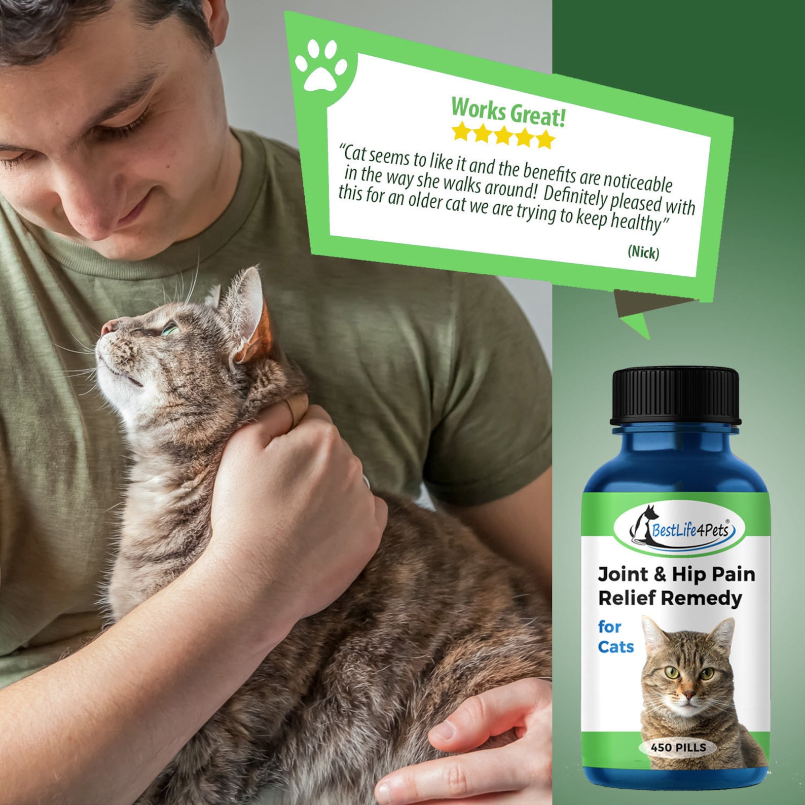 Cat Hip and Joint Pain Relief Effective Antiinflammatory Etsy
