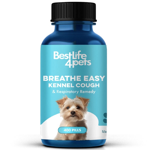 Breathe Easy Respiratory Support for Dogs Naturally Soothes Kennel Cough Chest Constriction Runny Nose Sore Throat and Dog Flu