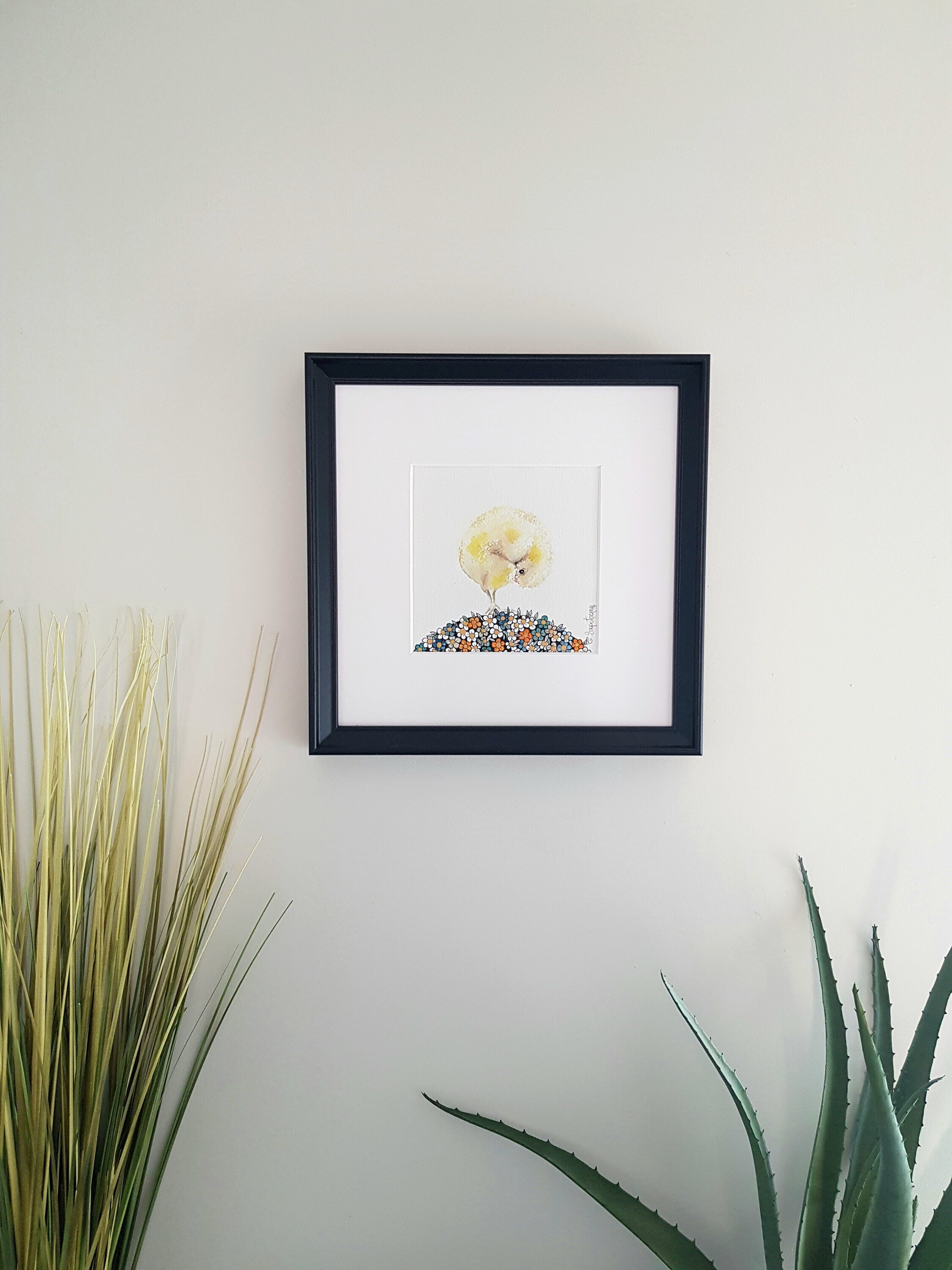 Aquarelle d'origine Déco Poussin