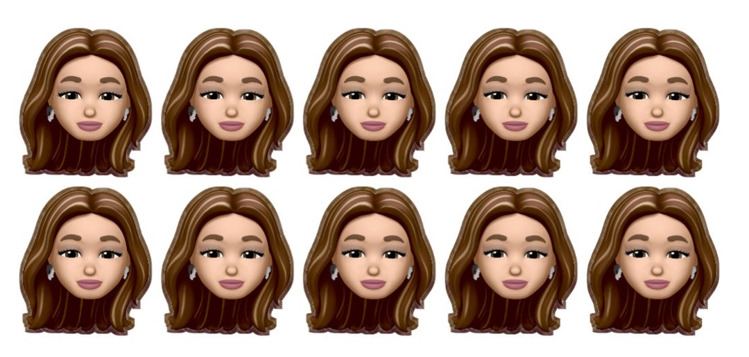 10 X Custom Memoji Stickers Apple Emoji iPhone Etsy