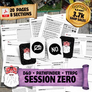 DnD Session Zero-bundel