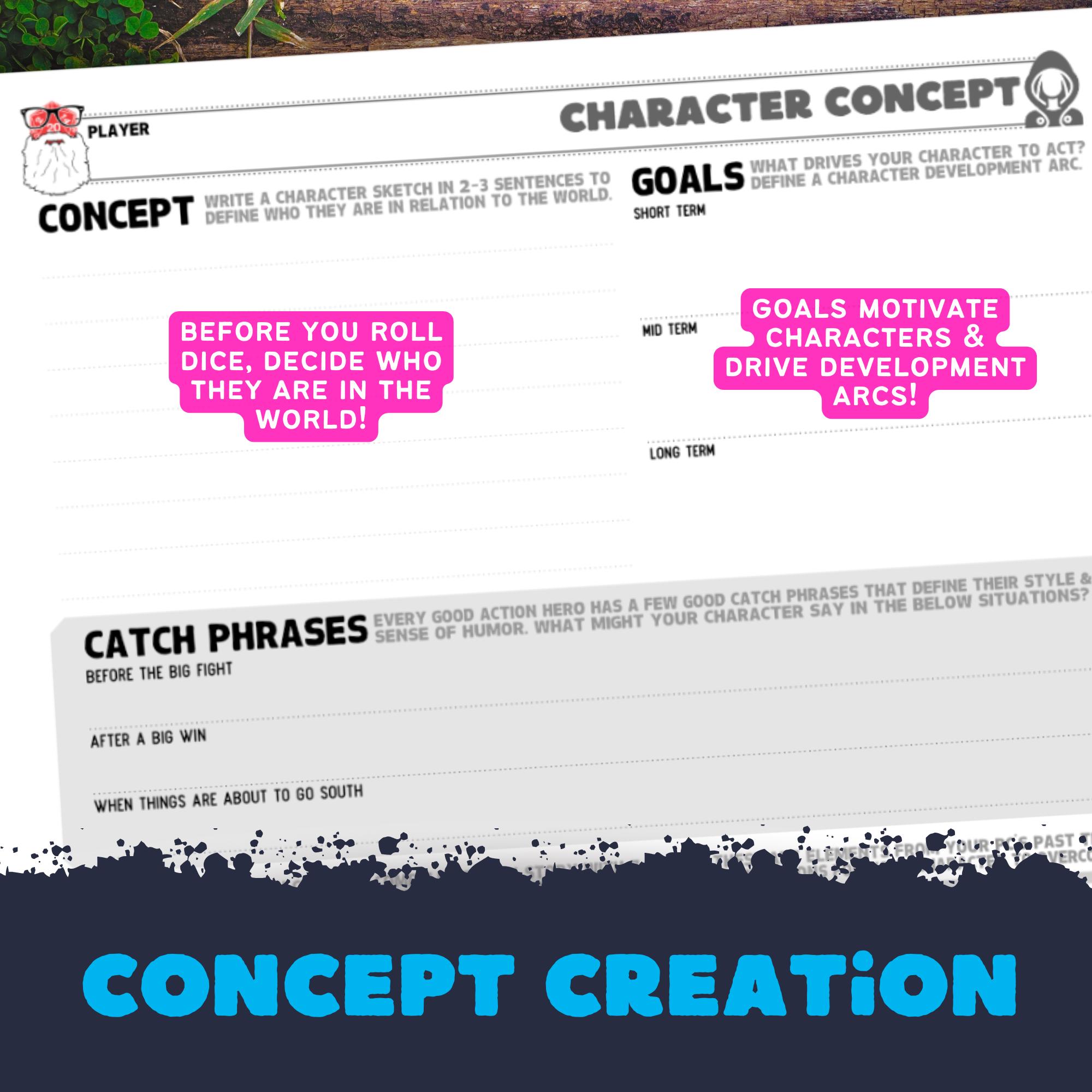 Dnd Character & Party Planner: Session Zero, Fillable PDF (digital ...