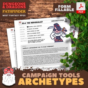 D&D PC Archetypen | TTRPG Persönlichkeit System | Rollenspiel Ergänzung | Digitaler Download