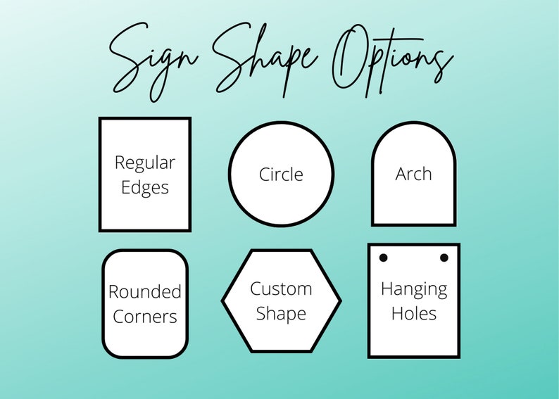Sign Shape Options Acrylic Wedding Bar Sign: Signature Drinks Menu, His & Hers Cocktails ...