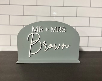 Sweetheart Sign Sweetheart Table Sign Newlywed Sign Head Table Sign Keepsake Sign Last Name Sign Mr and Mrs Table Sign Last Name Sign