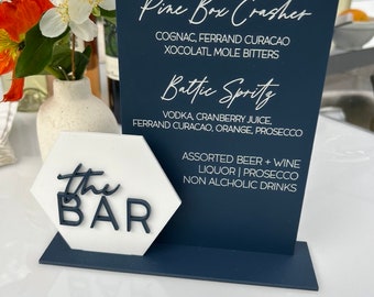 Signature drinks bar sign custom bar sign custom wedding bar sign wedding drinks sign events bar sign custom events bar sign bar list