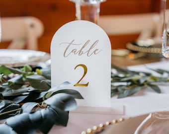 Wedding Table Numbers Event table numbers custom font table numbers modern elegant table numbers acrylic or wood table numbers with stands