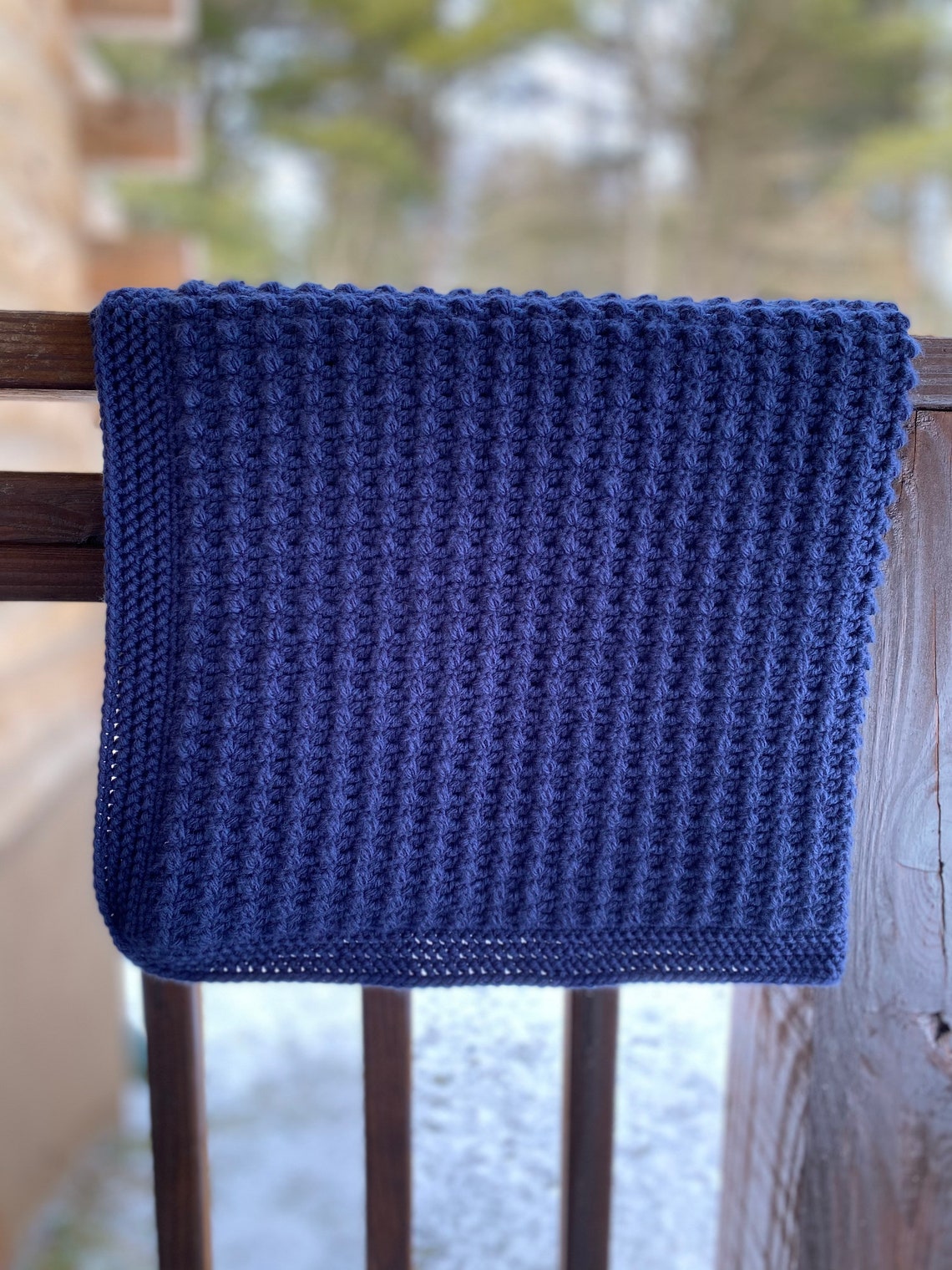 Bobble Stitch Crochet Baby Blanket Etsy