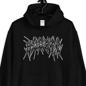 HOODIE Unisex Aesthetic Hoodie, Aesthetic Clothing, Tumblr Hoodie, Tumblr Clothing, Grunge Hoodie, Goth Hoodie, Death Metal Font Hoodie