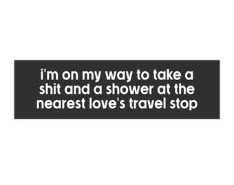Loves Travel Stop Bumper Sticker - American Dream Vinyl Decal