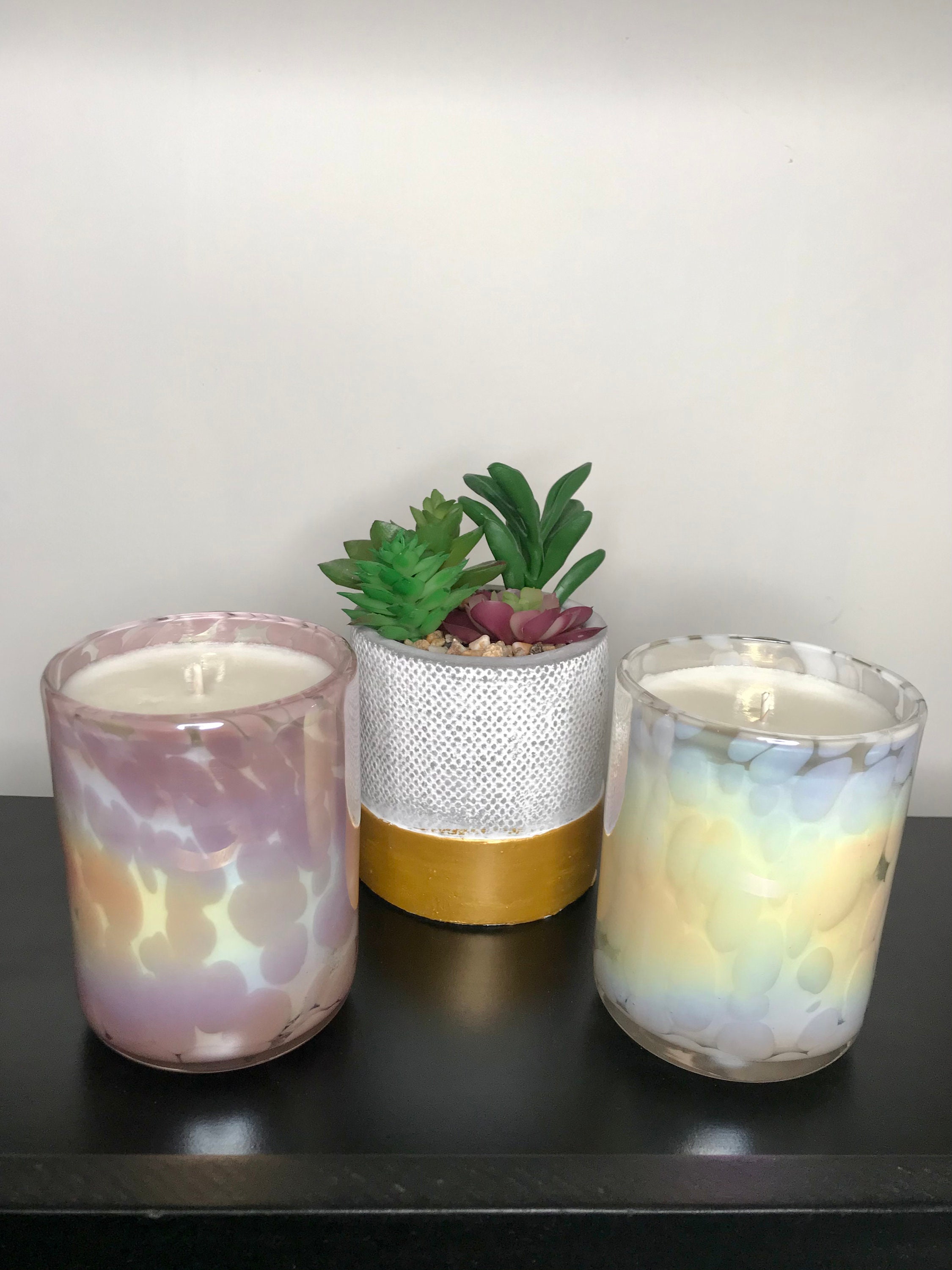 Unique Decorative Candlescolorful Candlesmarble Etsy Australia