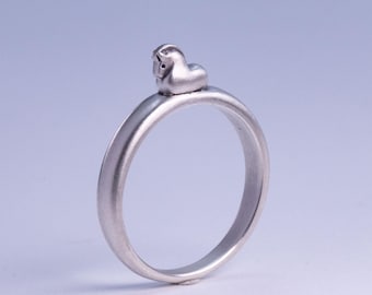 Sterling Silver Horse Zodiac Ring – Handmade Animal Jewelry – Year of the Horse Gift