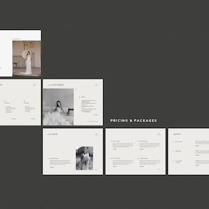 wedding photography pricing services client guide template for canva by white tint design - rose collection
