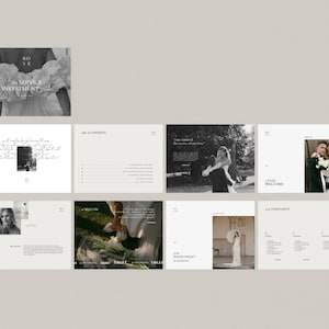 wedding photography pricing services client guide template for canva by white tint design - rose collection