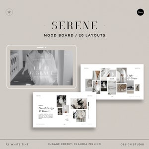 Plantilla de Canva para tablero de ideas de fotografía moderna, tablero de visión conceptual minimalista para fotógrafos de bodas, diseño de proyecto de fotografía con estilo.