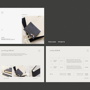 wedding photography pricing services client guide template for canva by white tint design - rose collection