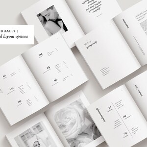 modern minimal Welcome Client Wedding Guide Magazine CANVA Template for Wedding Photographers by White Tint Design