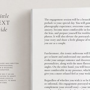modern minimal Welcome Client Wedding Guide Magazine CANVA Template for Wedding Photographers by White Tint Design