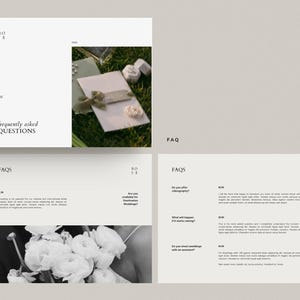 wedding photography pricing services client guide template for canva by white tint design - rose collection